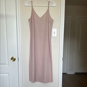 Elegant Pink Slip Dress
